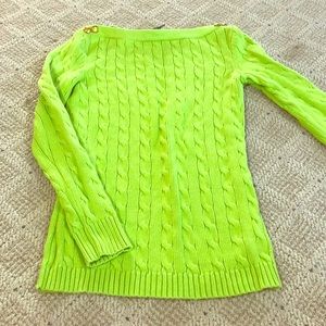 Green Ralph Lauren sweater
